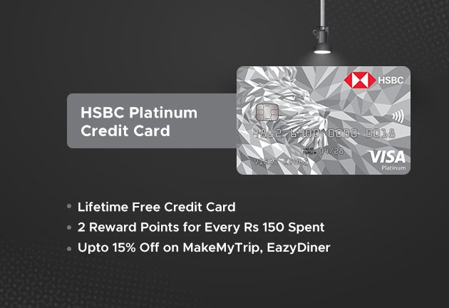 HSBC Platinum Credit Card - Lifetime FREE Credit Card - No Joining or Annual Fee