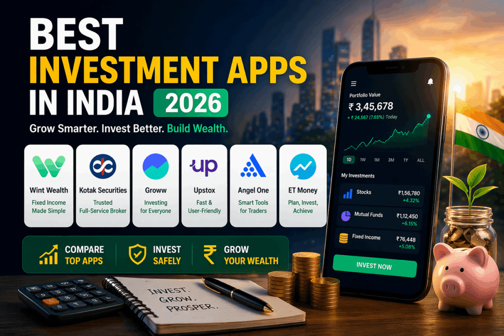 Best Investment Apps in India 2026: Top Apps for Beginners & Experts
