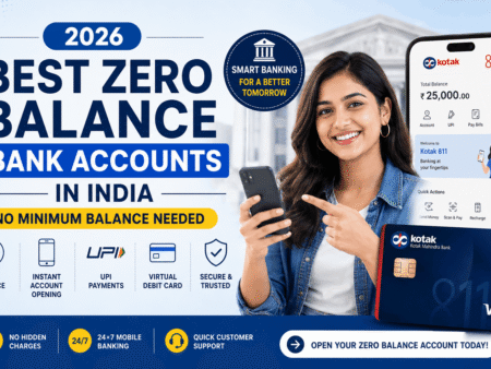 Best Zero Balance Bank Account in India (2026)