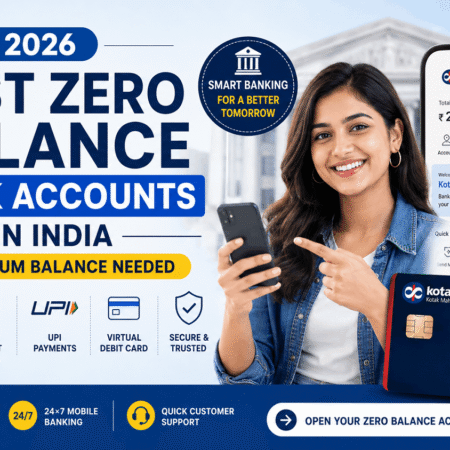 Best Zero Balance Bank Account in India (2026)